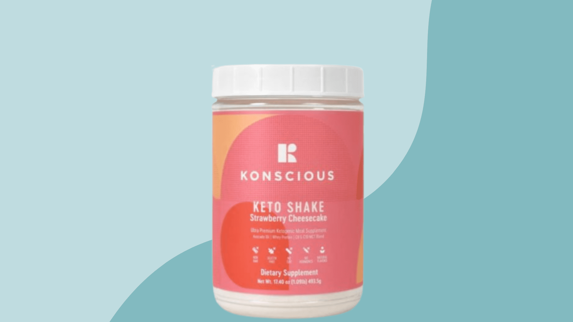 Konscious Keto Supplement in Center
