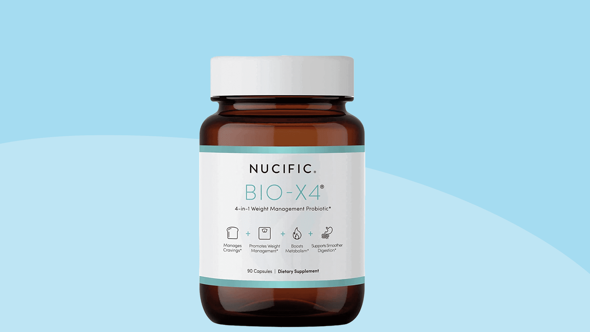 Nucfic Bio X4 Probiotic Supplement in Center