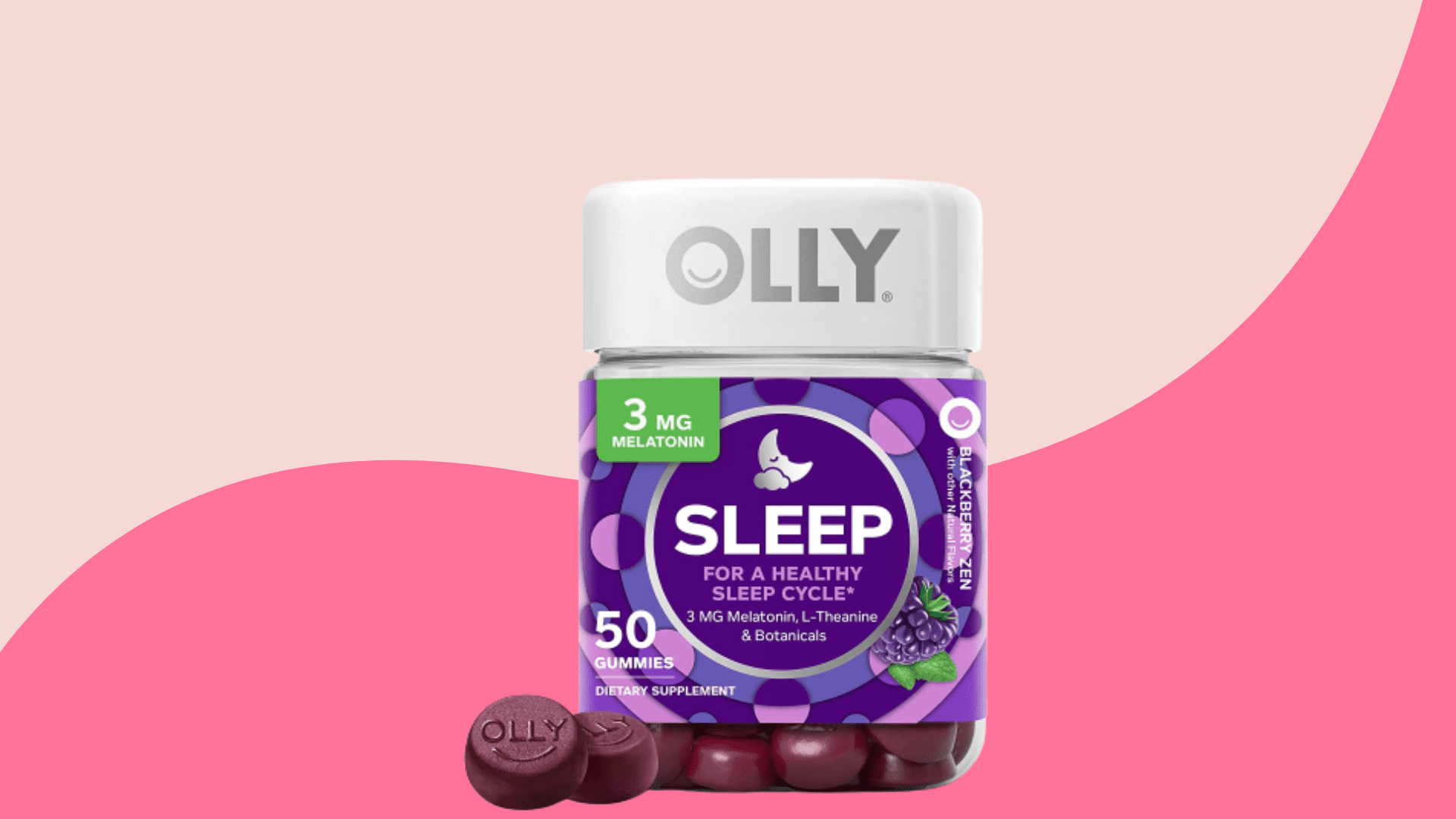 Olly Sleep Gummies Supplement in Center