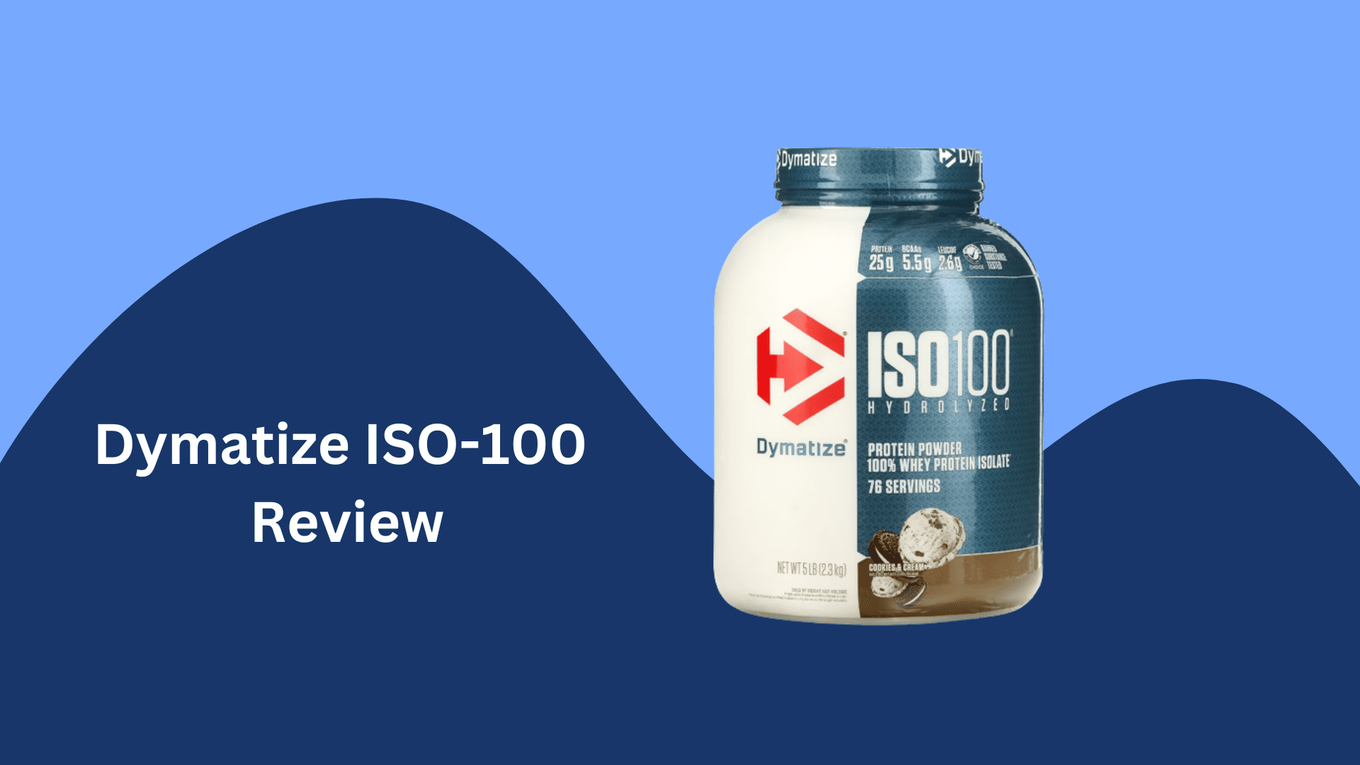 Dymatize Iso protein powder in the right