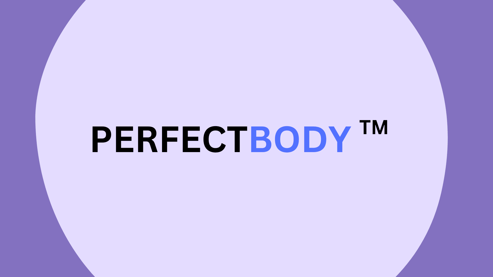 Perfect Body Logo in the center of a circle