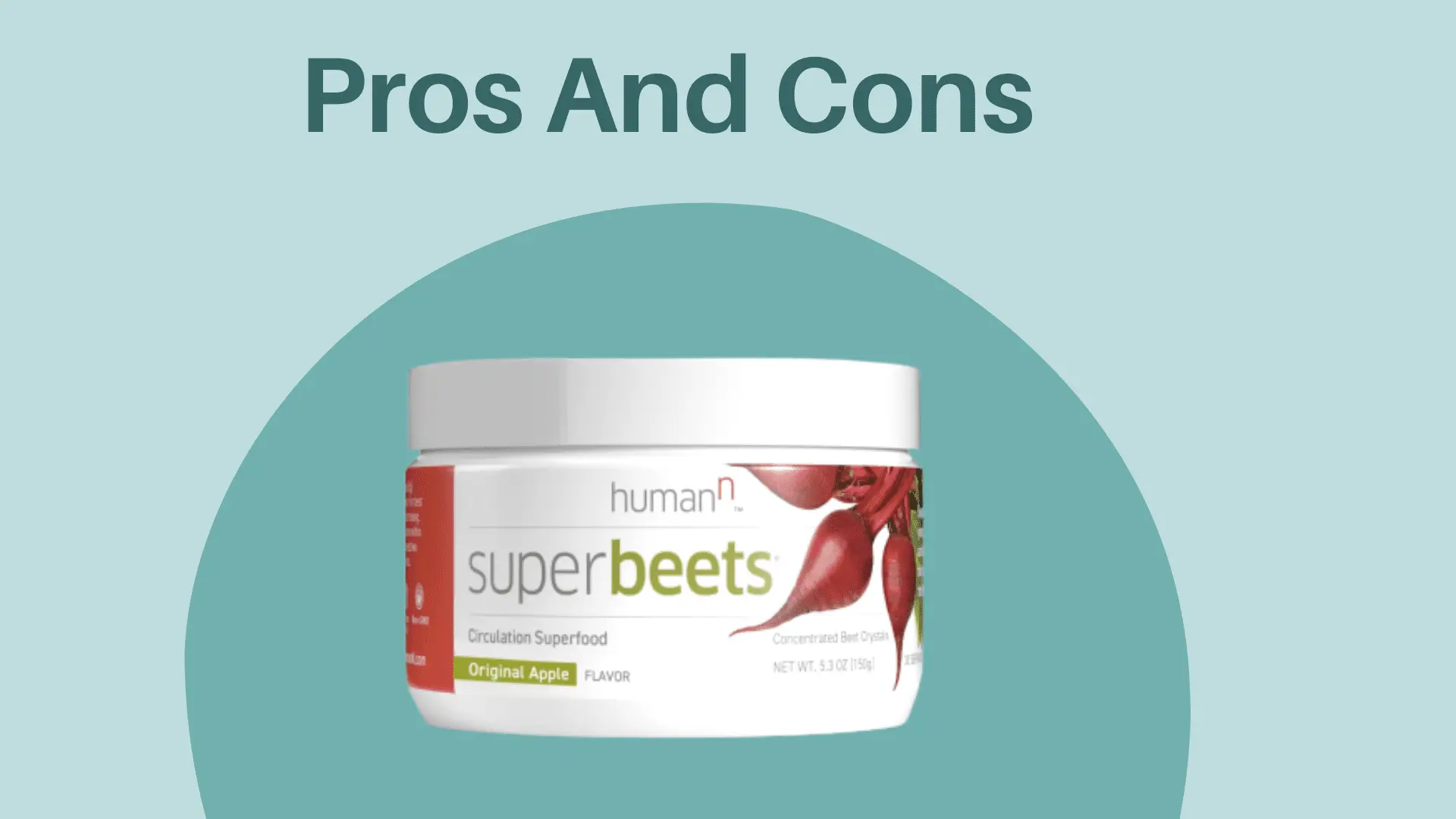 Superbeets Dietary Supplement in Center
