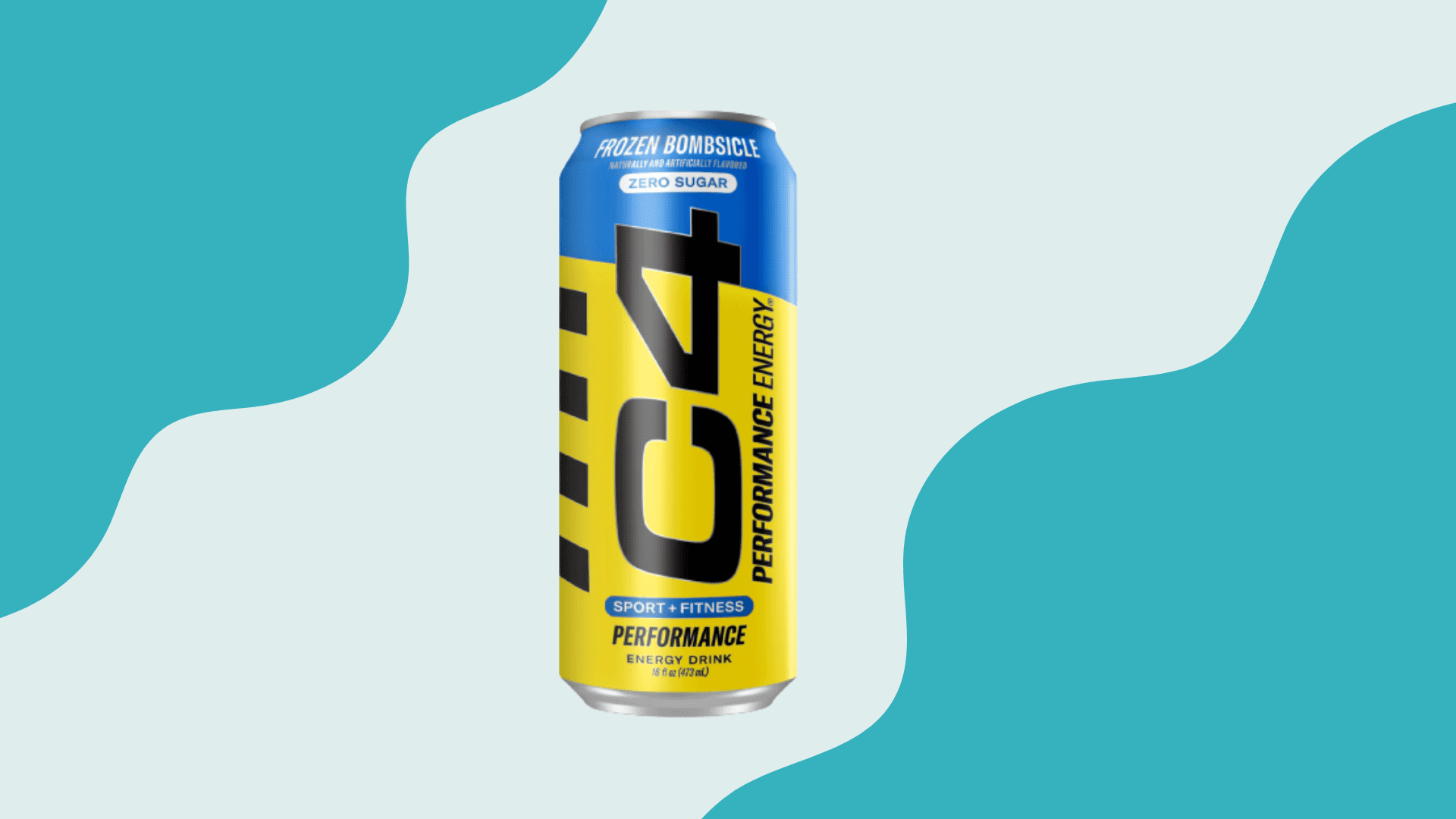 C4 energy drink can with frozen bombsicle flavor